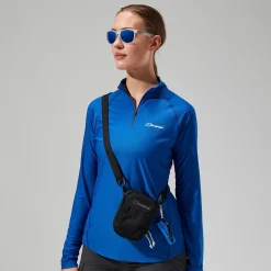 Berghaus Women's 24/7 Tech Long Sleeve Half Zip Tee - Blue Outlet