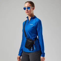 Berghaus Women's 24/7 Tech Long Sleeve Half Zip Tee - Blue Outlet