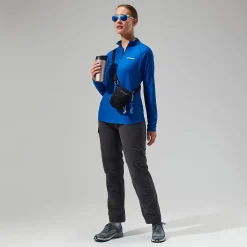 Berghaus Women's 24/7 Tech Long Sleeve Half Zip Tee - Blue Outlet