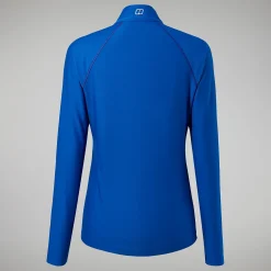 Berghaus Women's 24/7 Tech Long Sleeve Half Zip Tee - Blue Outlet