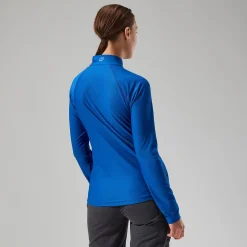 Berghaus Women's 24/7 Tech Long Sleeve Half Zip Tee - Blue Outlet