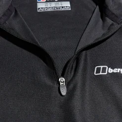 Berghaus Women's 24/7 Tech Tee Long Sleeve Half Zip - Black Best