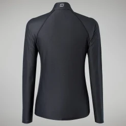 Berghaus Women's 24/7 Tech Tee Long Sleeve Half Zip - Black Best