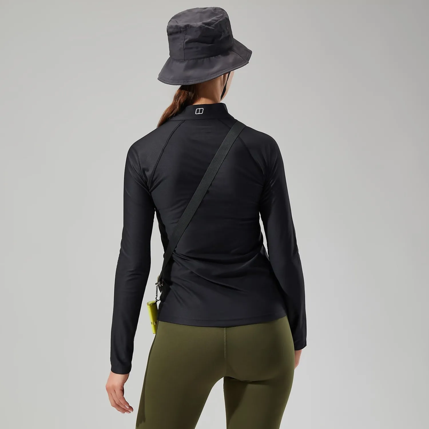 Berghaus Women's 24/7 Tech Tee Long Sleeve Half Zip - Black Best