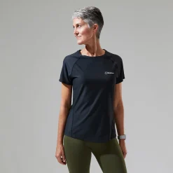 Berghaus Women's 24/7 Tech Tee Super Stretch Crew - Black Discount