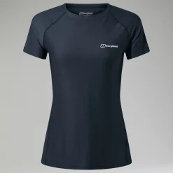 Berghaus Women's 24/7 Tech Tee Super Stretch Crew - Black Discount