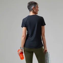 Berghaus Women's 24/7 Tech Tee Super Stretch Crew - Black Discount