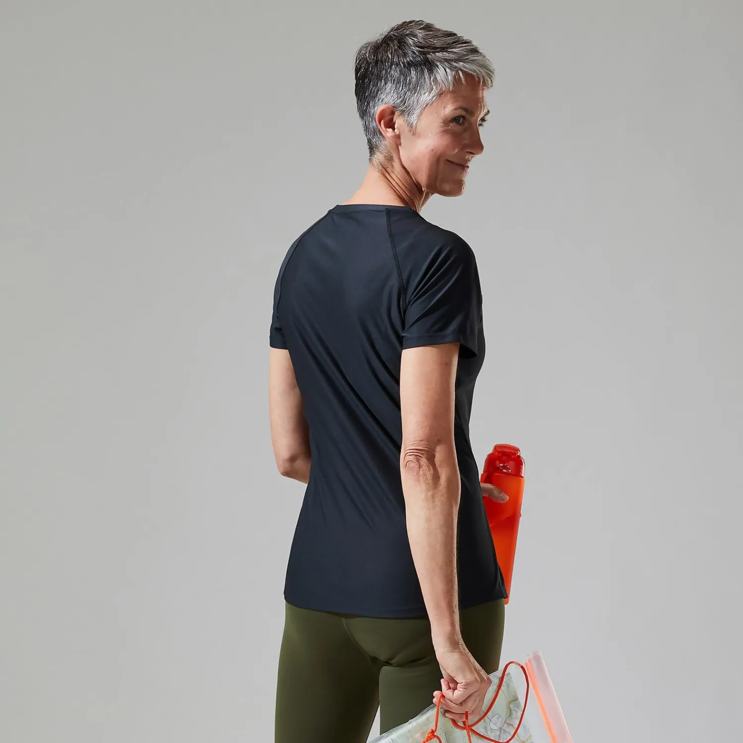 Berghaus Women's 24/7 Tech Tee Super Stretch Crew - Black Discount