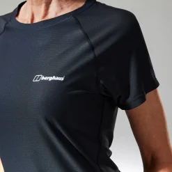 Berghaus Women's 24/7 Tech Tee Super Stretch Crew - Black Discount