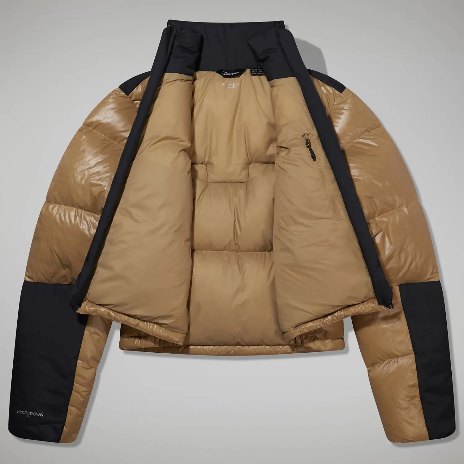 Berghaus Women's Arkos Reflect Crop Down Jacket - Dark Green/Black Fashion