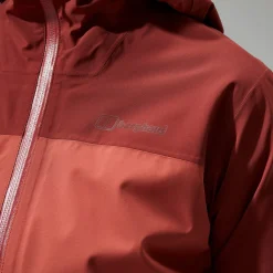 Berghaus Women's Arnaby Hooded Waterproof Jacket - Red New