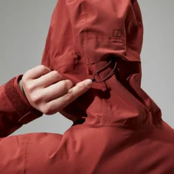 Berghaus Women's Arnaby Hooded Waterproof Jacket - Red New