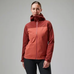 Berghaus Women's Arnaby Hooded Waterproof Jacket - Red New