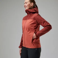Berghaus Women's Arnaby Hooded Waterproof Jacket - Red New