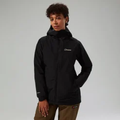 Berghaus Women's Deluge Pro 3.0 Insulated Waterproof Jacket - Black Fashion