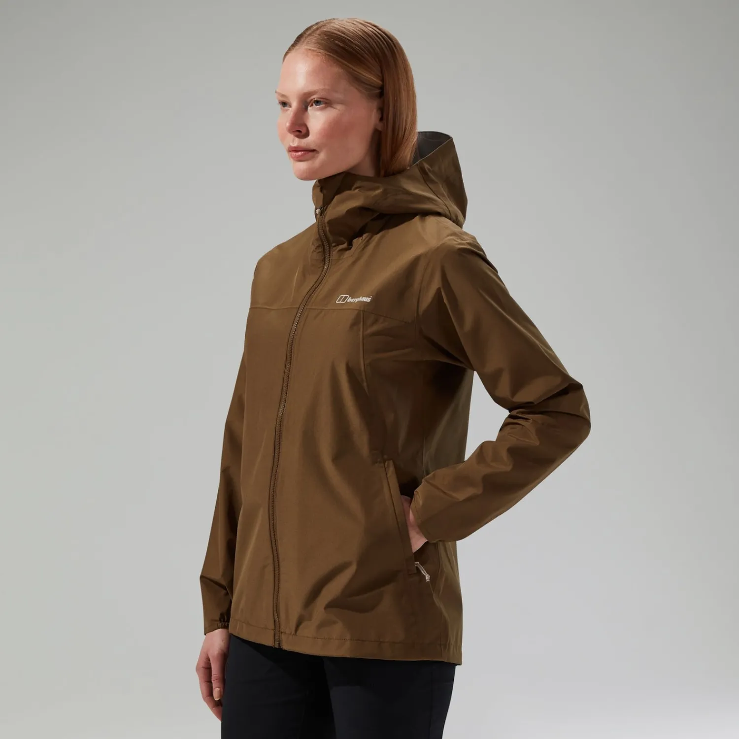 Berghaus Women's Deluge Pro 3.0 Waterproof Jacket - Brown Clearance