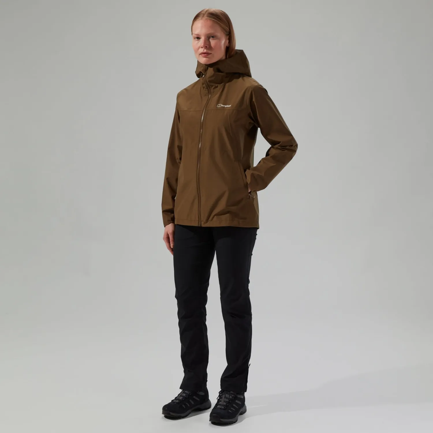 Berghaus Women's Deluge Pro 3.0 Waterproof Jacket - Brown Clearance