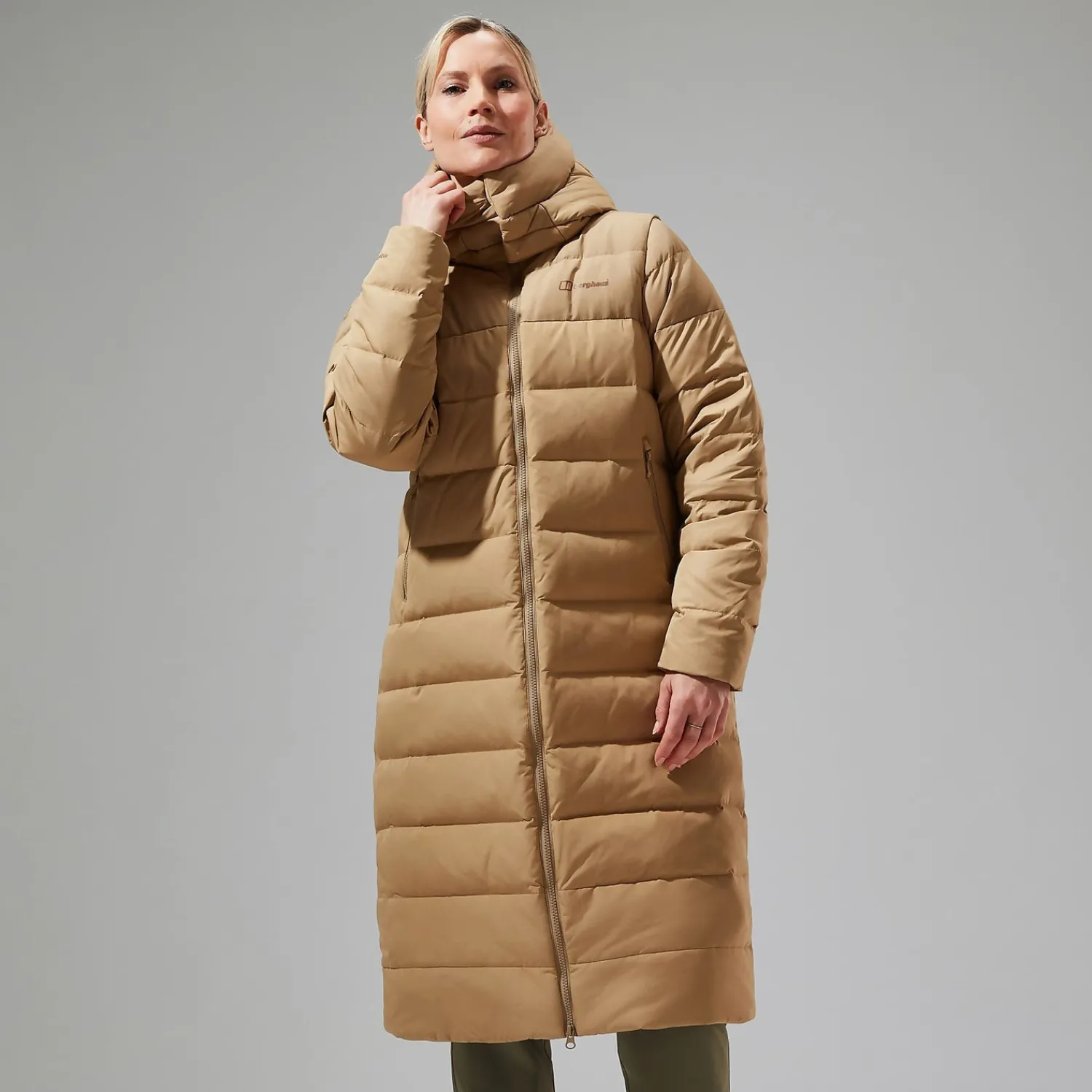 Berghaus Women's Embo 4in1 Down Insulated Long Jacket - Natural Online
