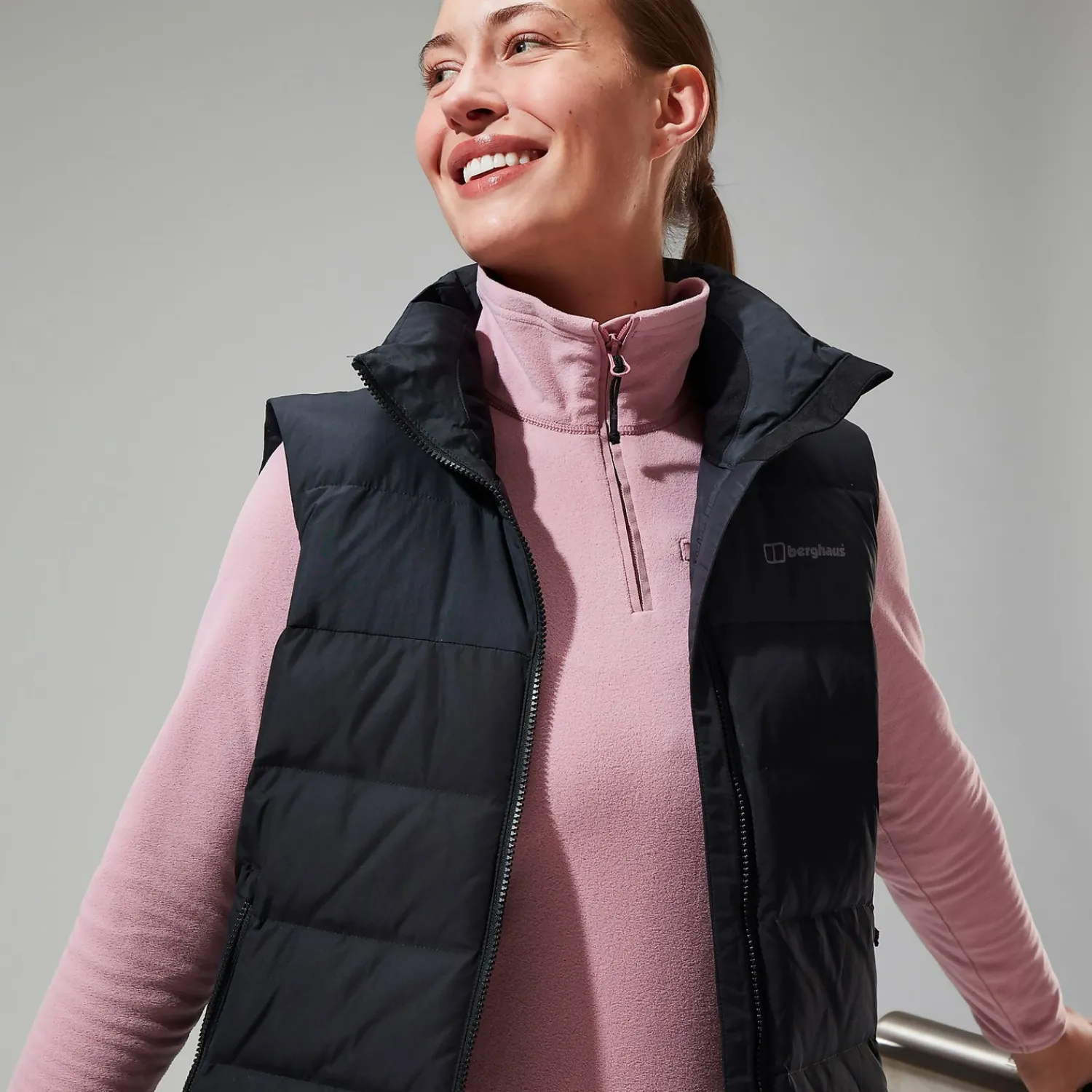 Berghaus Women's Embo 4in1 Down Insulated Long Jacket - Black Discount