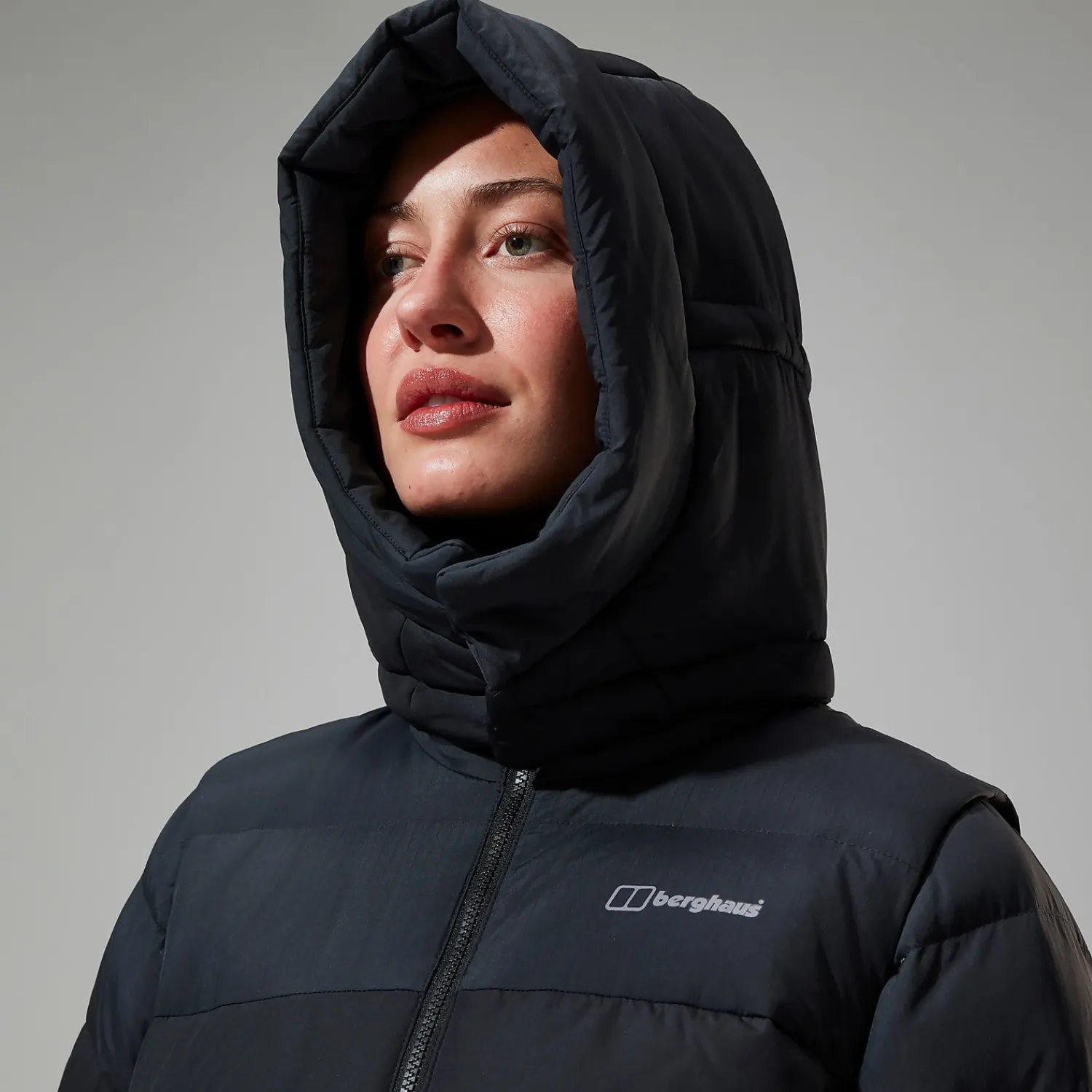 Berghaus Women's Embo 4in1 Down Insulated Long Jacket - Black Discount