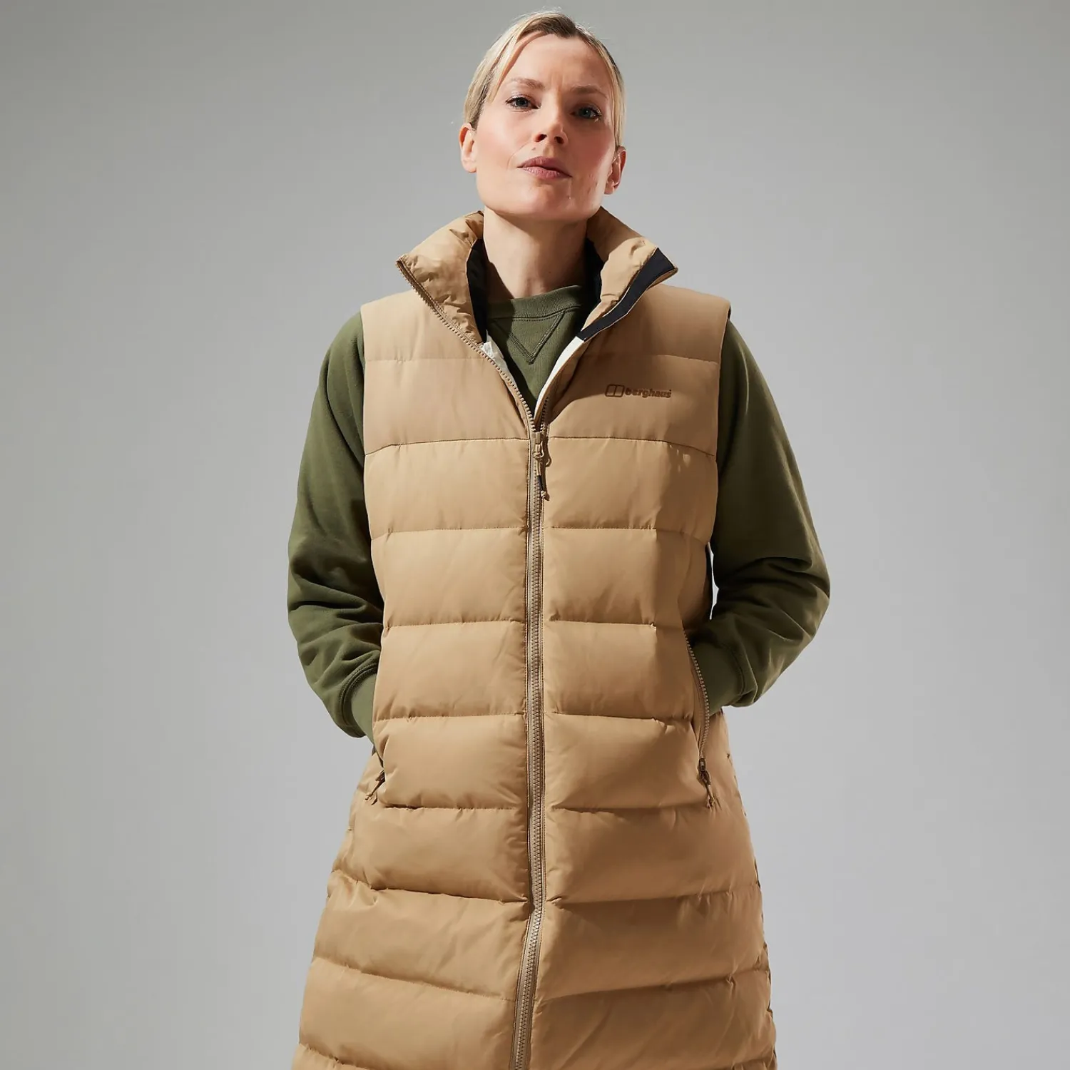 Berghaus Women's Embo 4in1 Down Insulated Long Jacket - Natural Online