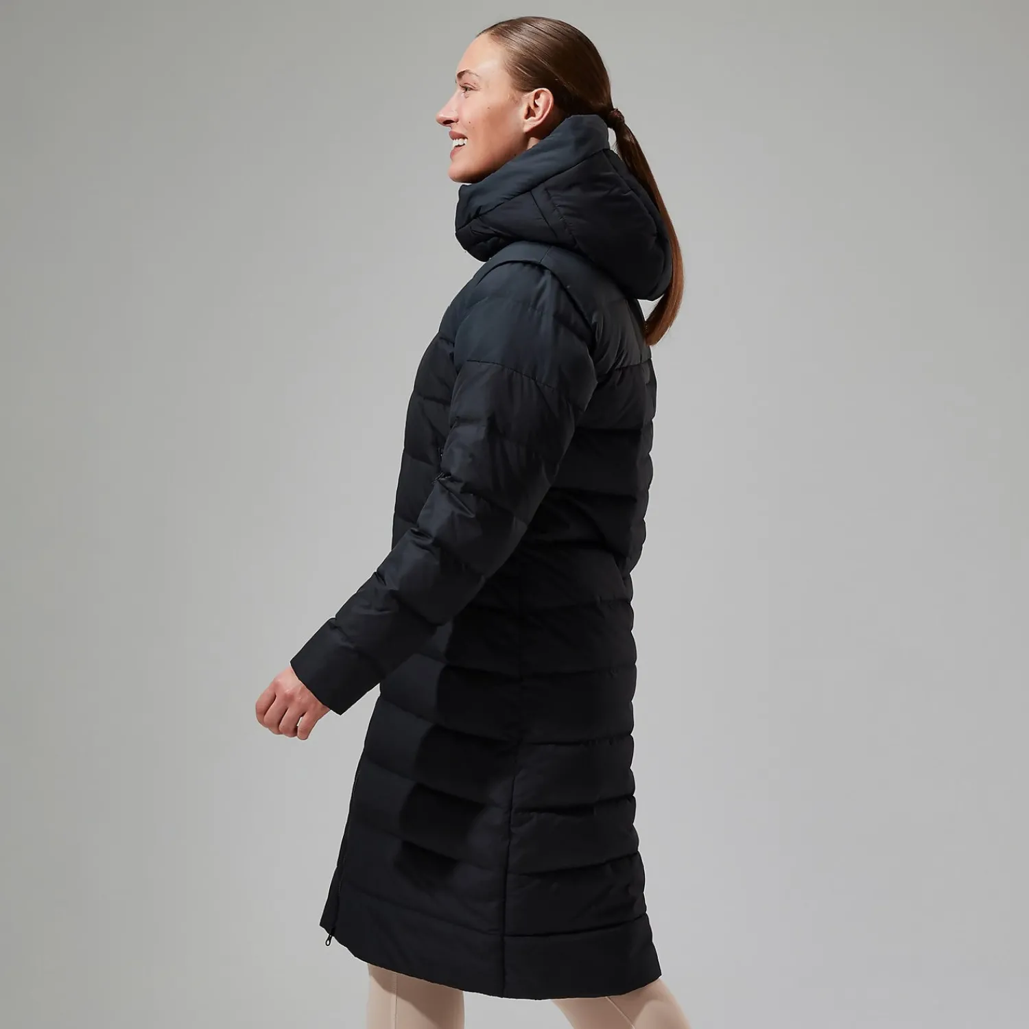 Berghaus Women's Embo 4in1 Down Insulated Long Jacket - Black Discount
