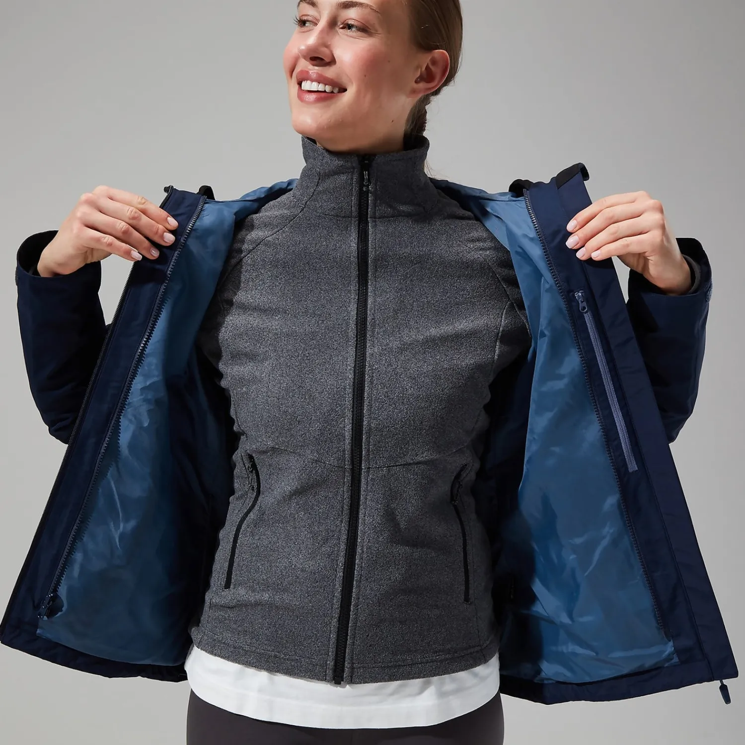 Berghaus Women's Fellmaster Gemini 3in1 Jacket - Dark Blue New