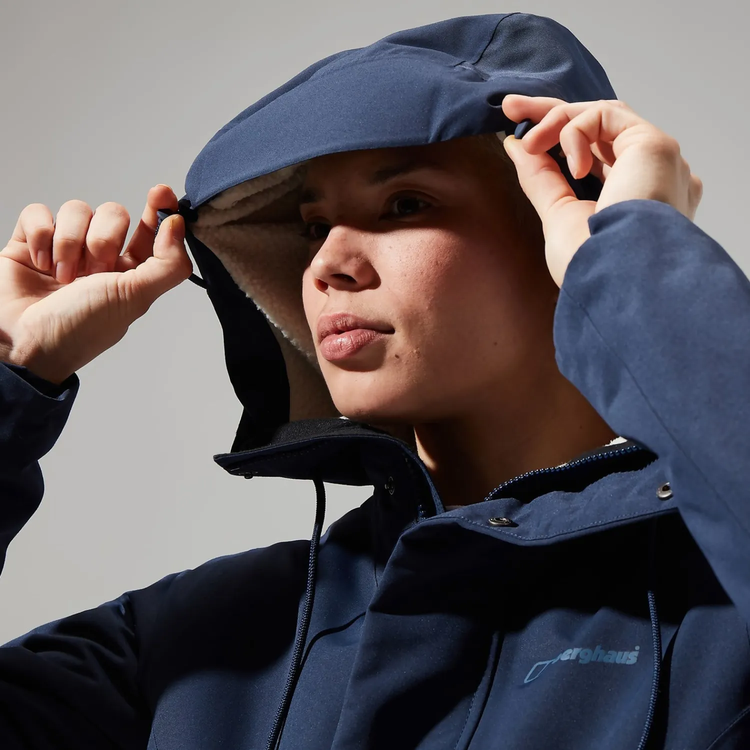Berghaus Women's Foxghyll Hooded Parka - Dark Blue/Natural Sale