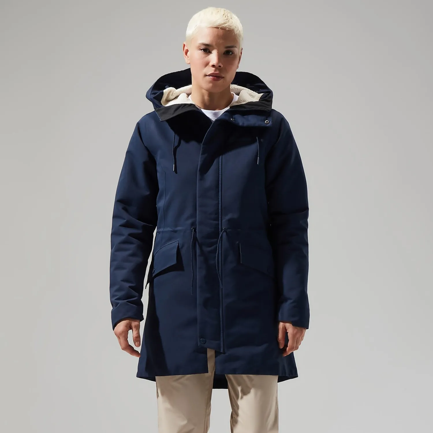 Berghaus Women's Foxghyll Hooded Parka - Dark Blue/Natural Sale