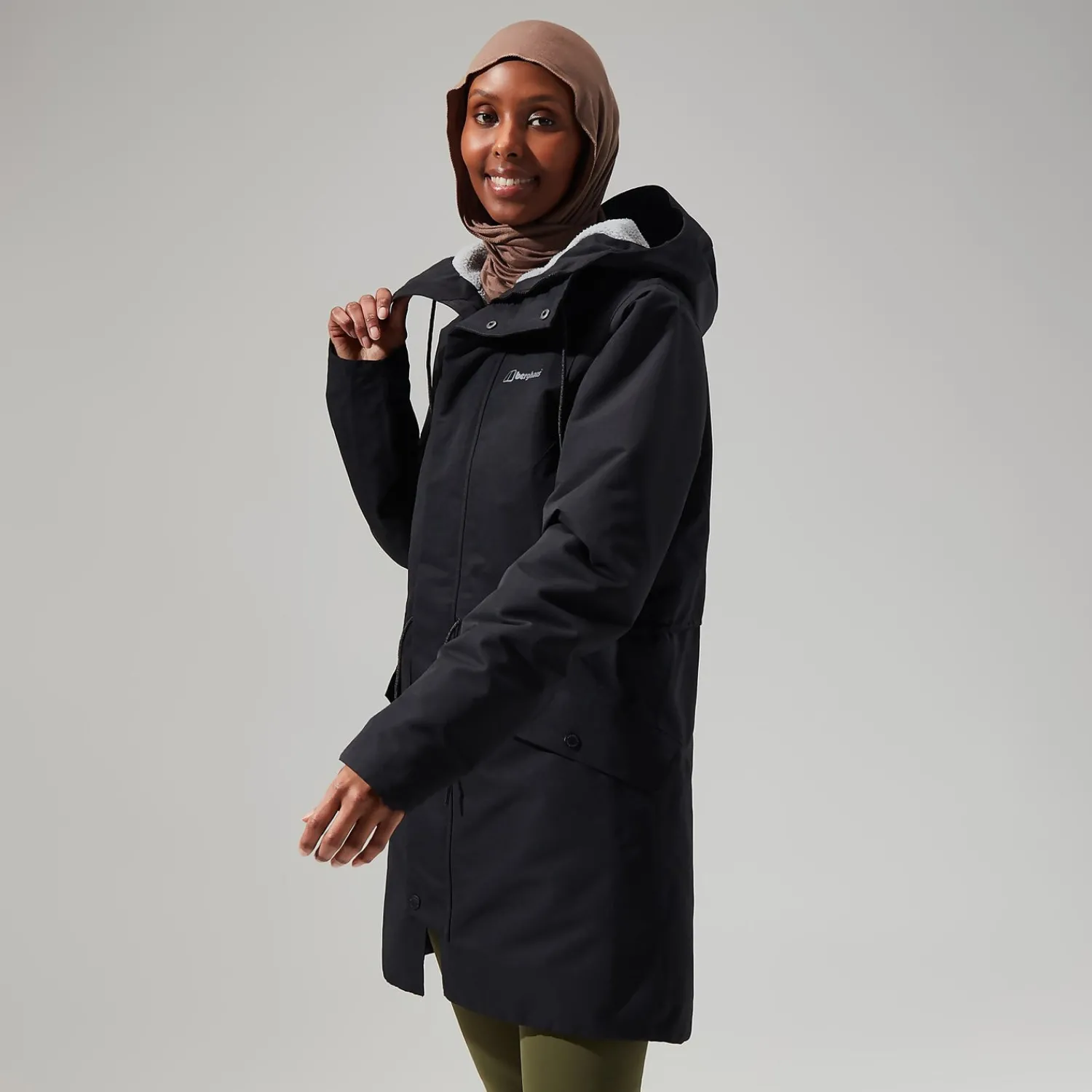 Berghaus Women's Foxghyll Hooded Parka - Black/Grey Outlet