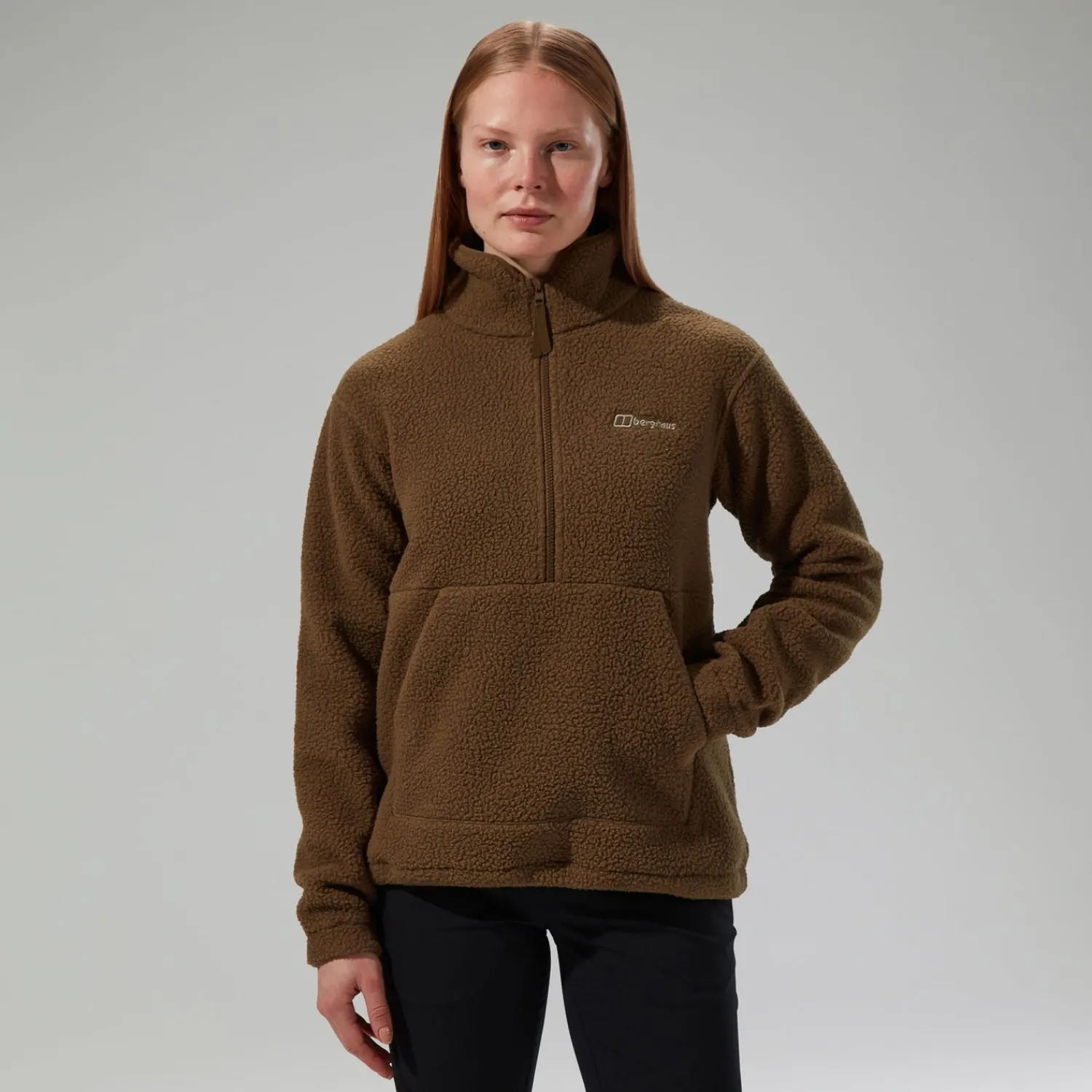Berghaus Women's Hawksker Half Zip Fleece - Brown New