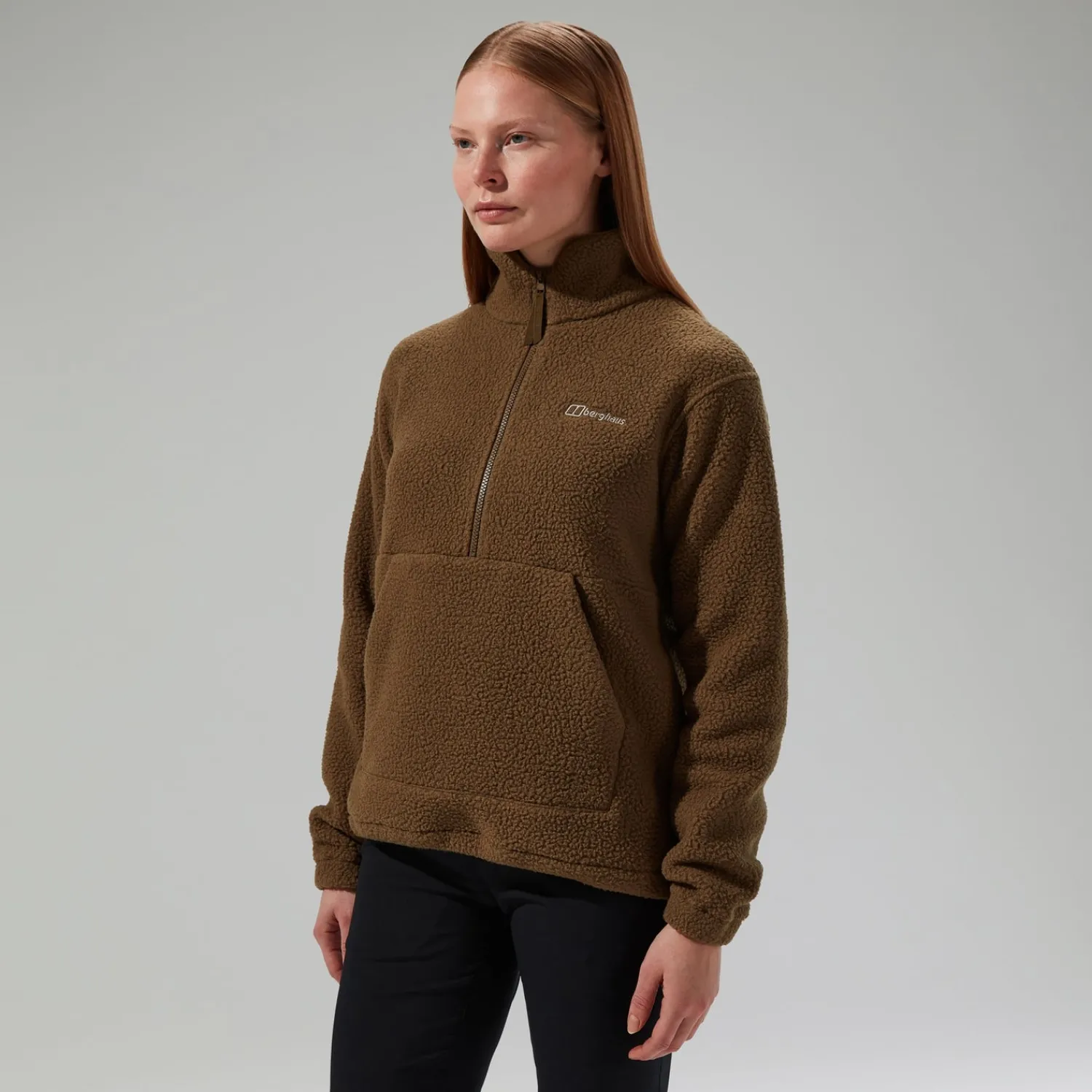Berghaus Women's Hawksker Half Zip Fleece - Brown New