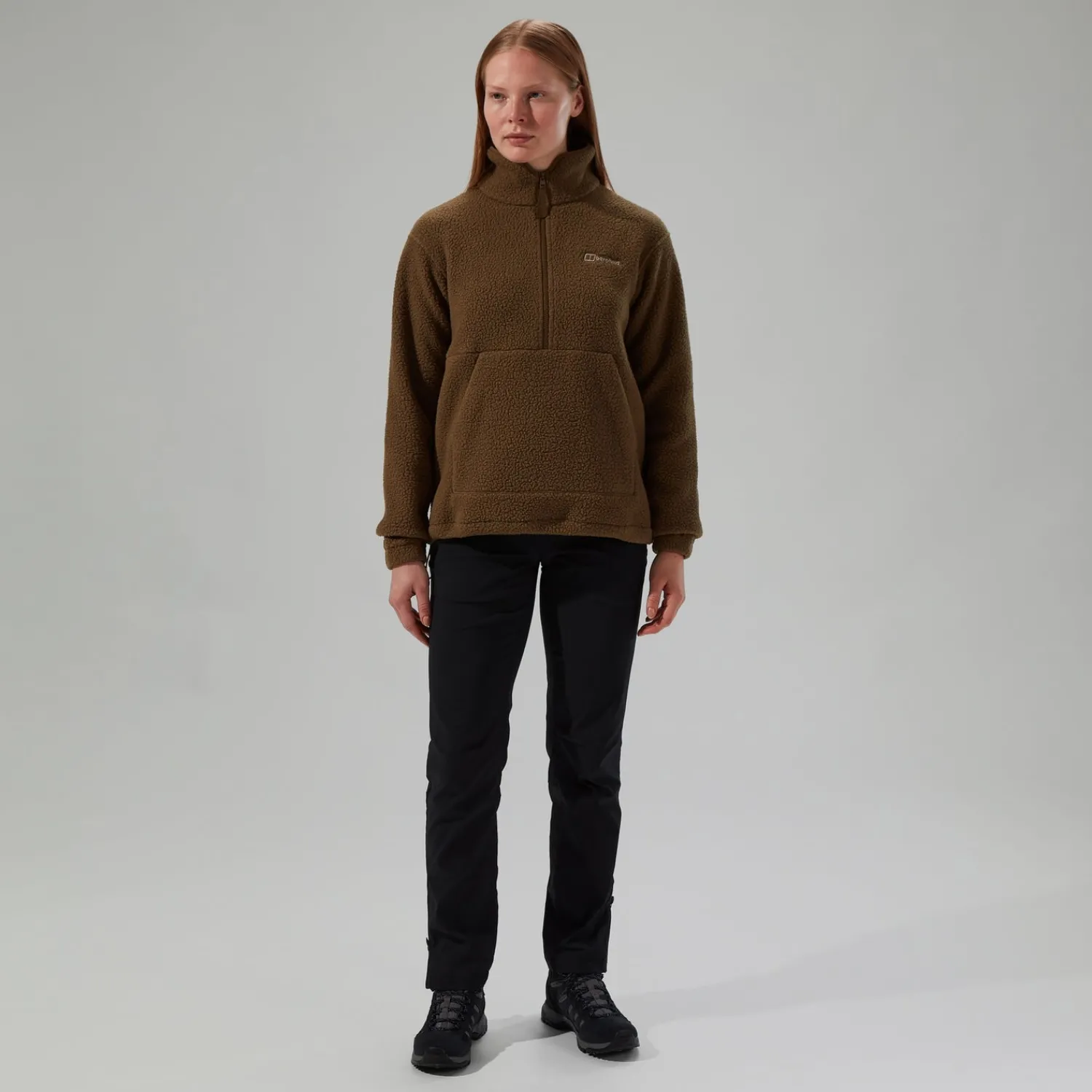 Berghaus Women's Hawksker Half Zip Fleece - Brown New