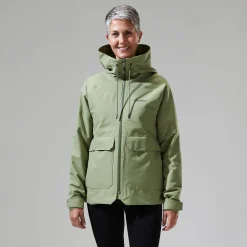 Berghaus Women's Highraise Waterproof Jacket - Green Clearance