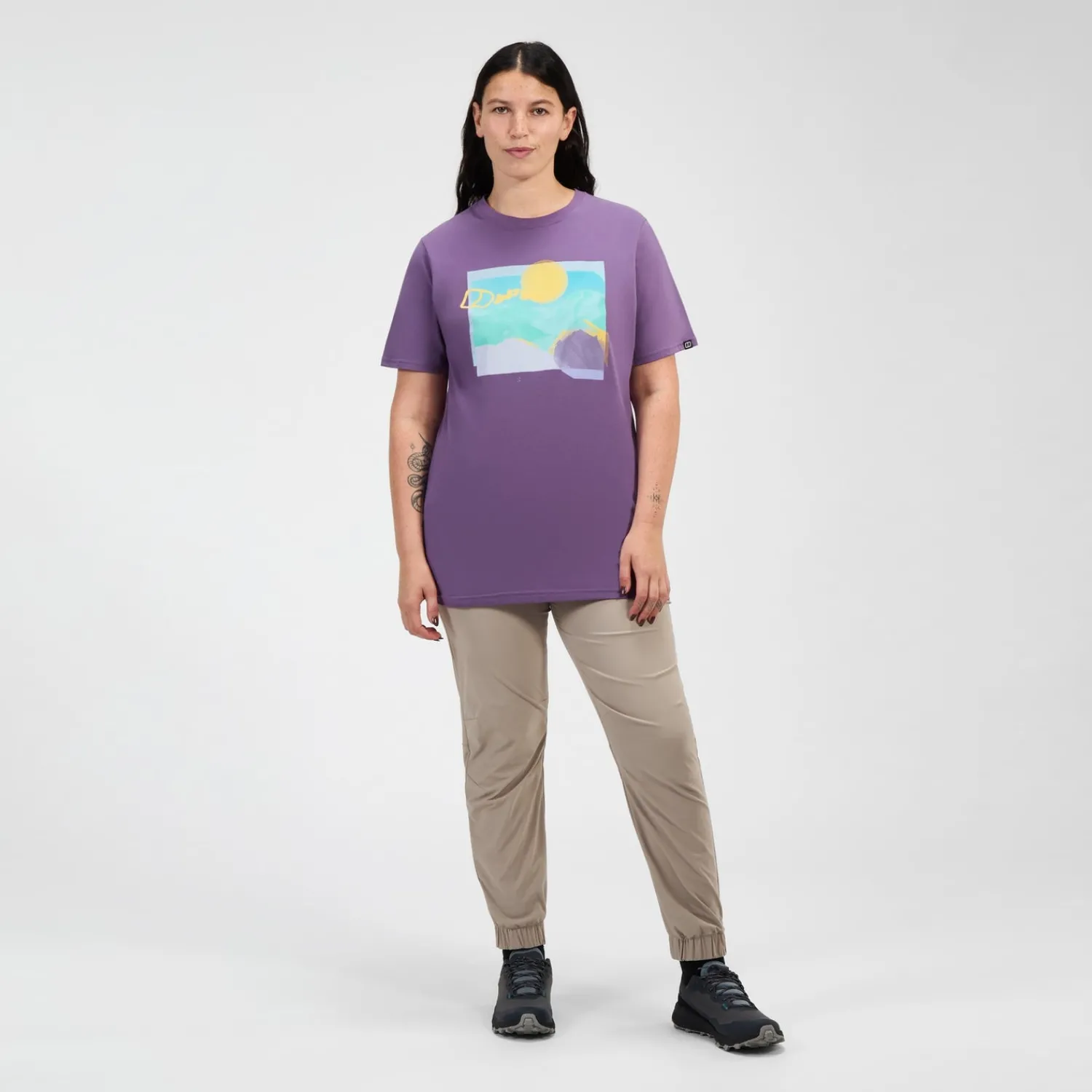 Berghaus Women's Hill Hazed Short Sleeve Tee - Purple Sale