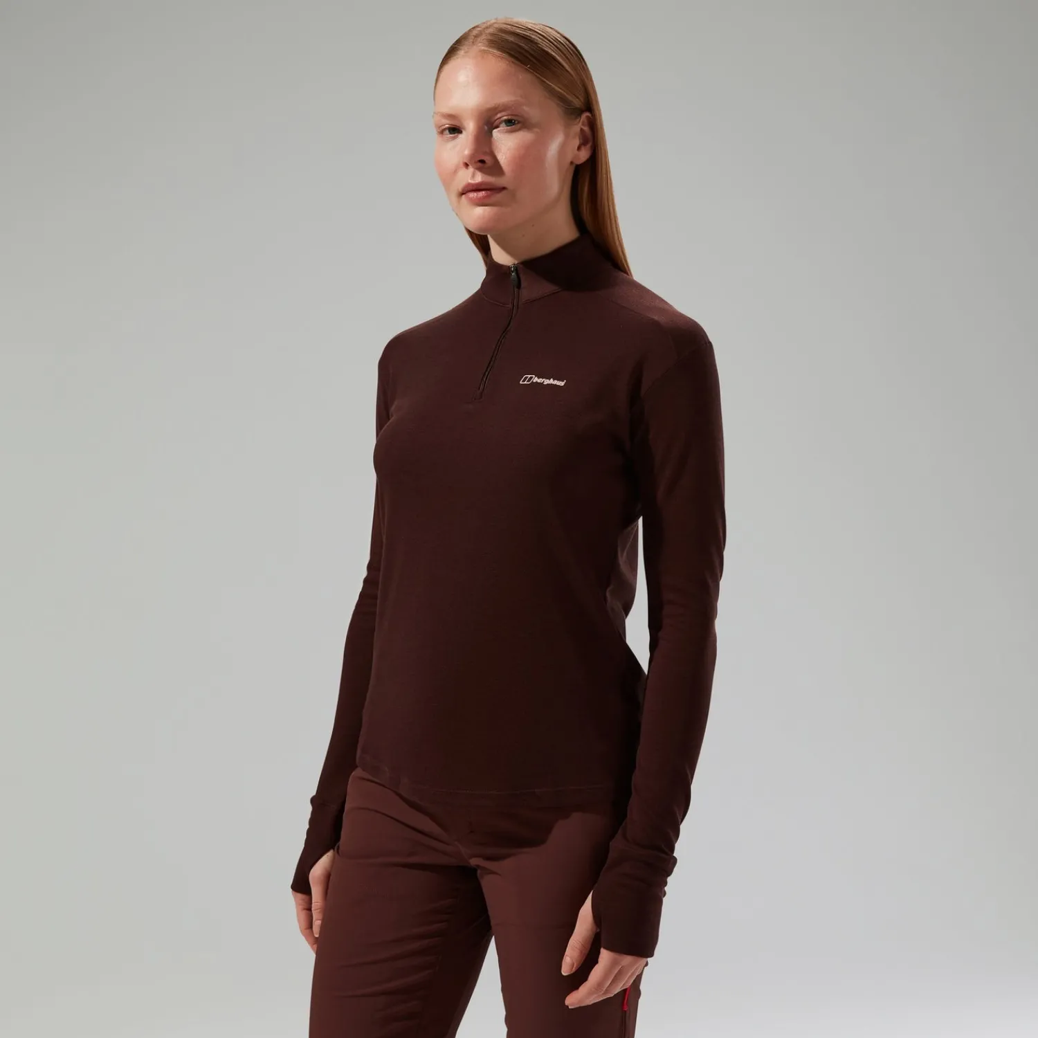 Berghaus Women's Ivyhill Half Zip Top - Brown Online