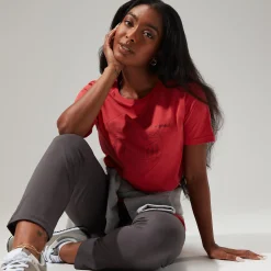 Berghaus Women's Linear Landscape Super Stretch Tee Red Sale