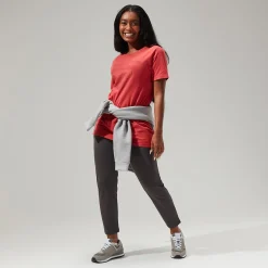 Berghaus Women's Linear Landscape Super Stretch Tee Red Sale