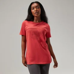 Berghaus Women's Linear Landscape Super Stretch Tee Red Sale