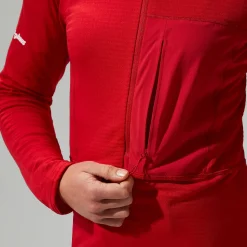 Berghaus Women's MTN Arete LB Half Zip - Red Online