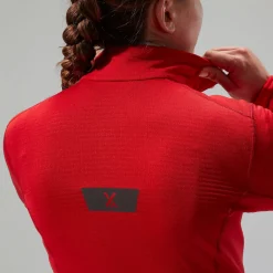 Berghaus Women's MTN Arete LB Half Zip - Red Online