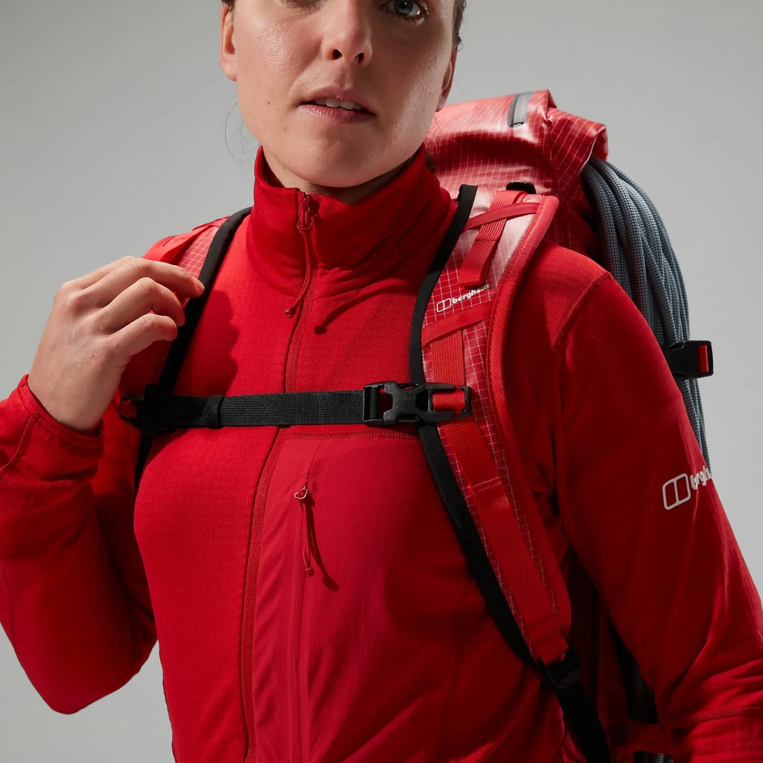 Berghaus Women's MTN Arete LB Half Zip - Red Online