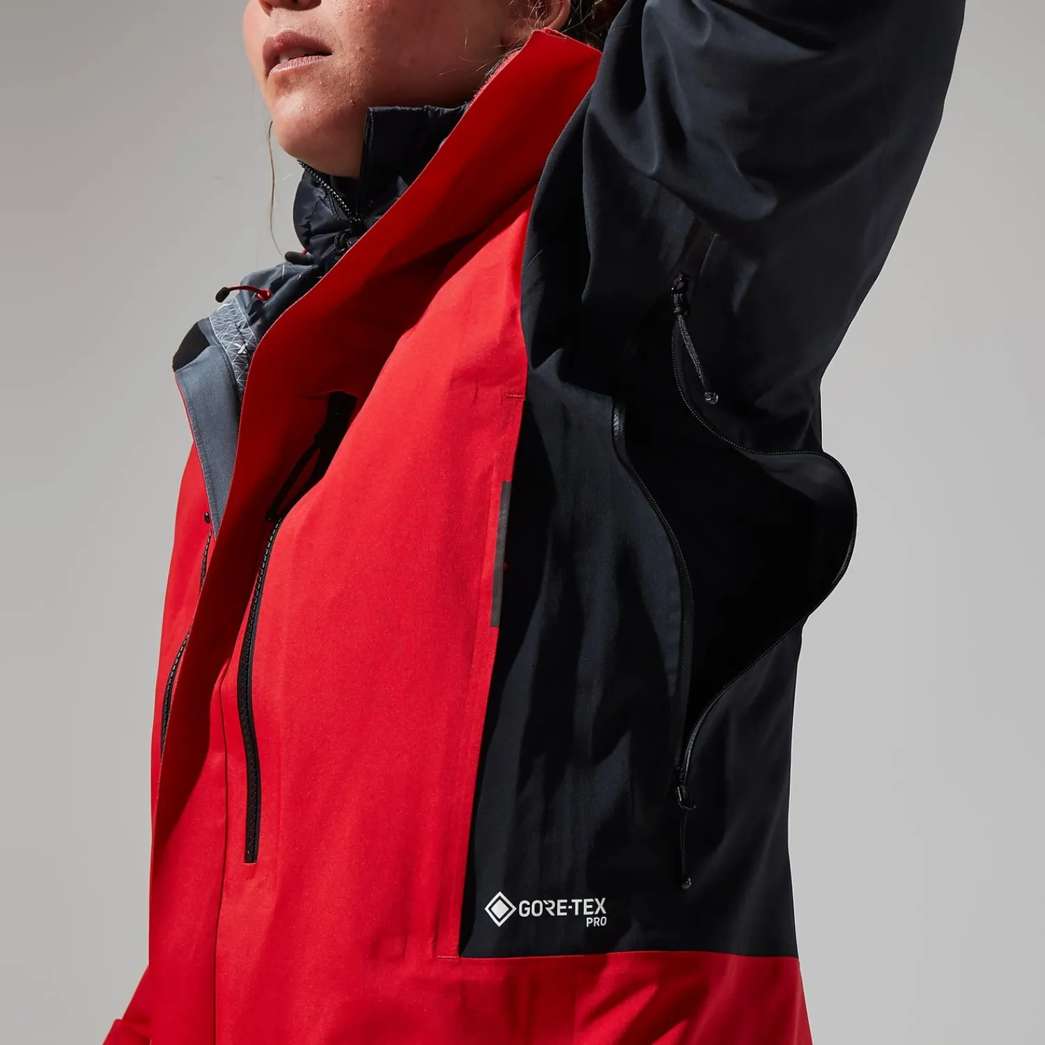 Berghaus Women's MTN Guide GTX Pro Jacket - Red/Black Hot