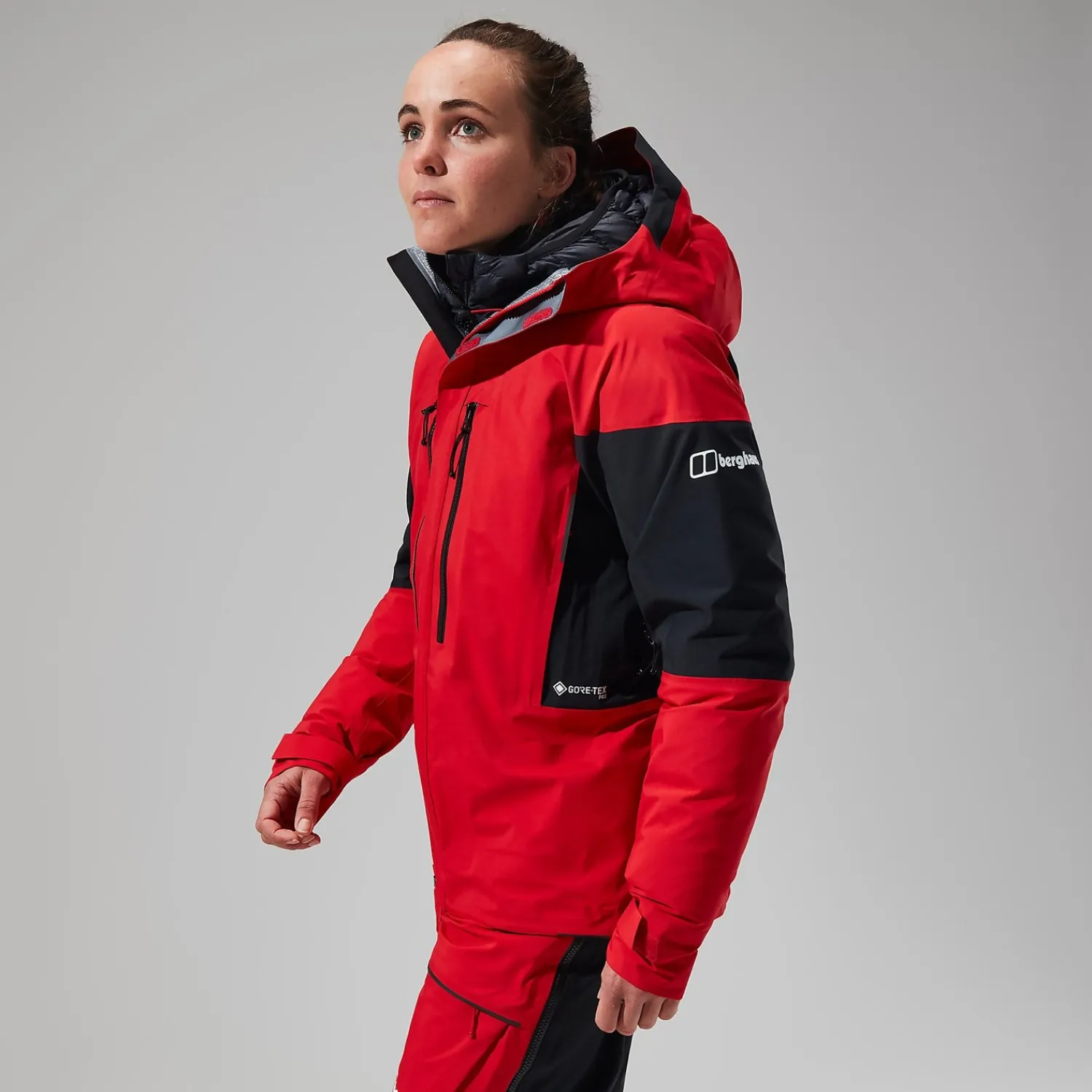 Berghaus Women's MTN Guide GTX Pro Jacket - Red/Black Hot