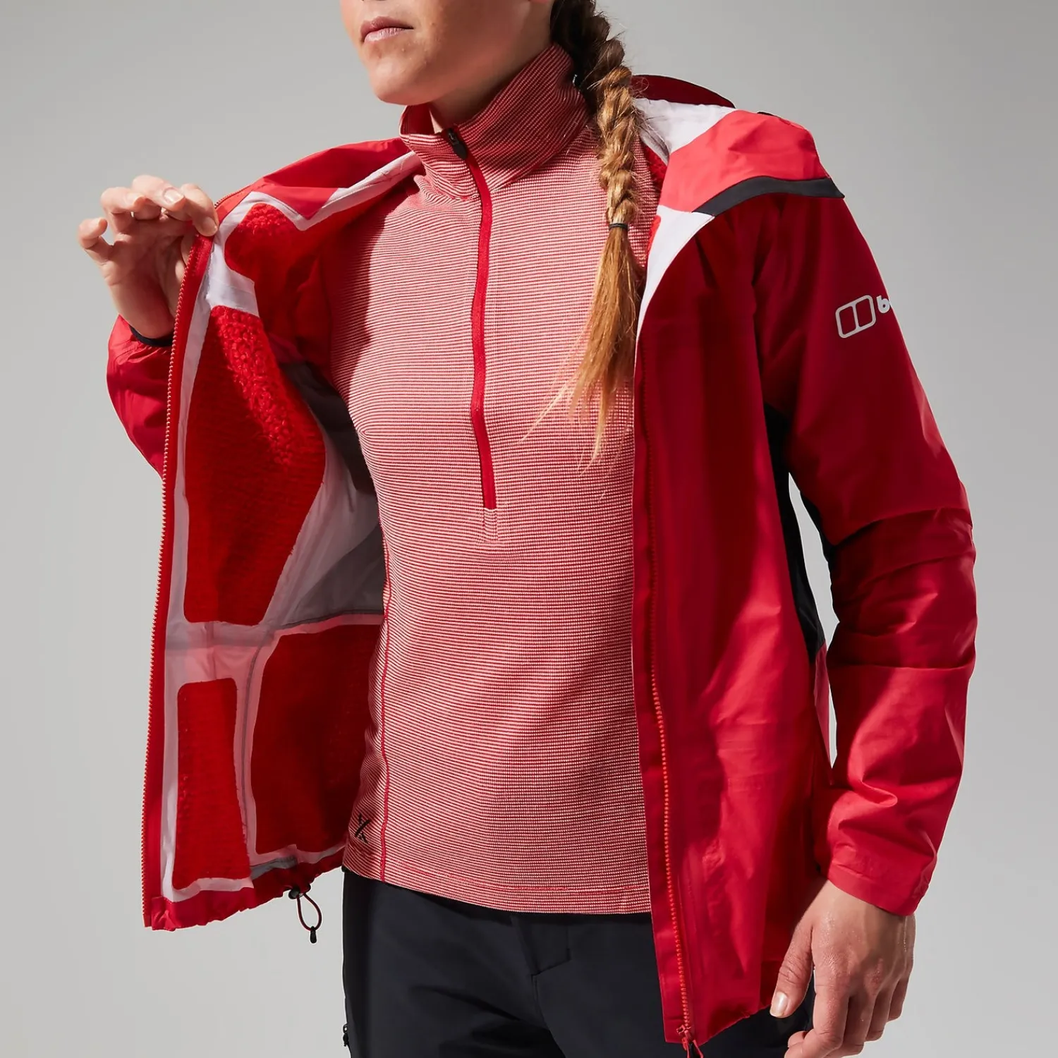 Berghaus Women's MTN Guide Hyper Alpha Jacket - Red/Black New