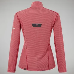 Berghaus Women's MTN Guide Long Sleeve Half Zip - Red Clearance