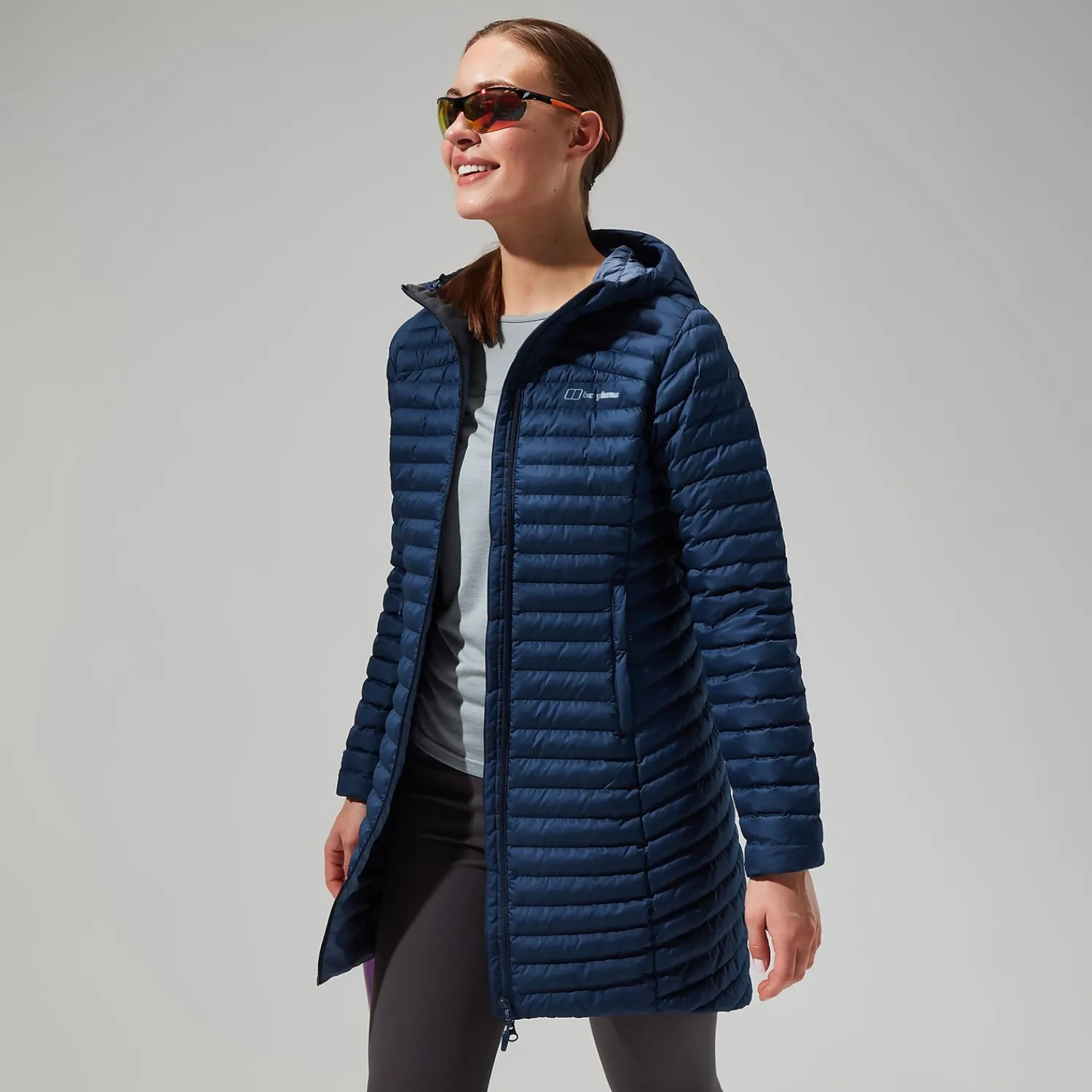 Berghaus Women's Nula Micro Jacket Long - Dark Blue Sale