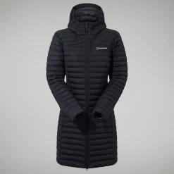 Berghaus Women's Nula Micro Jacket Long - Black Hot