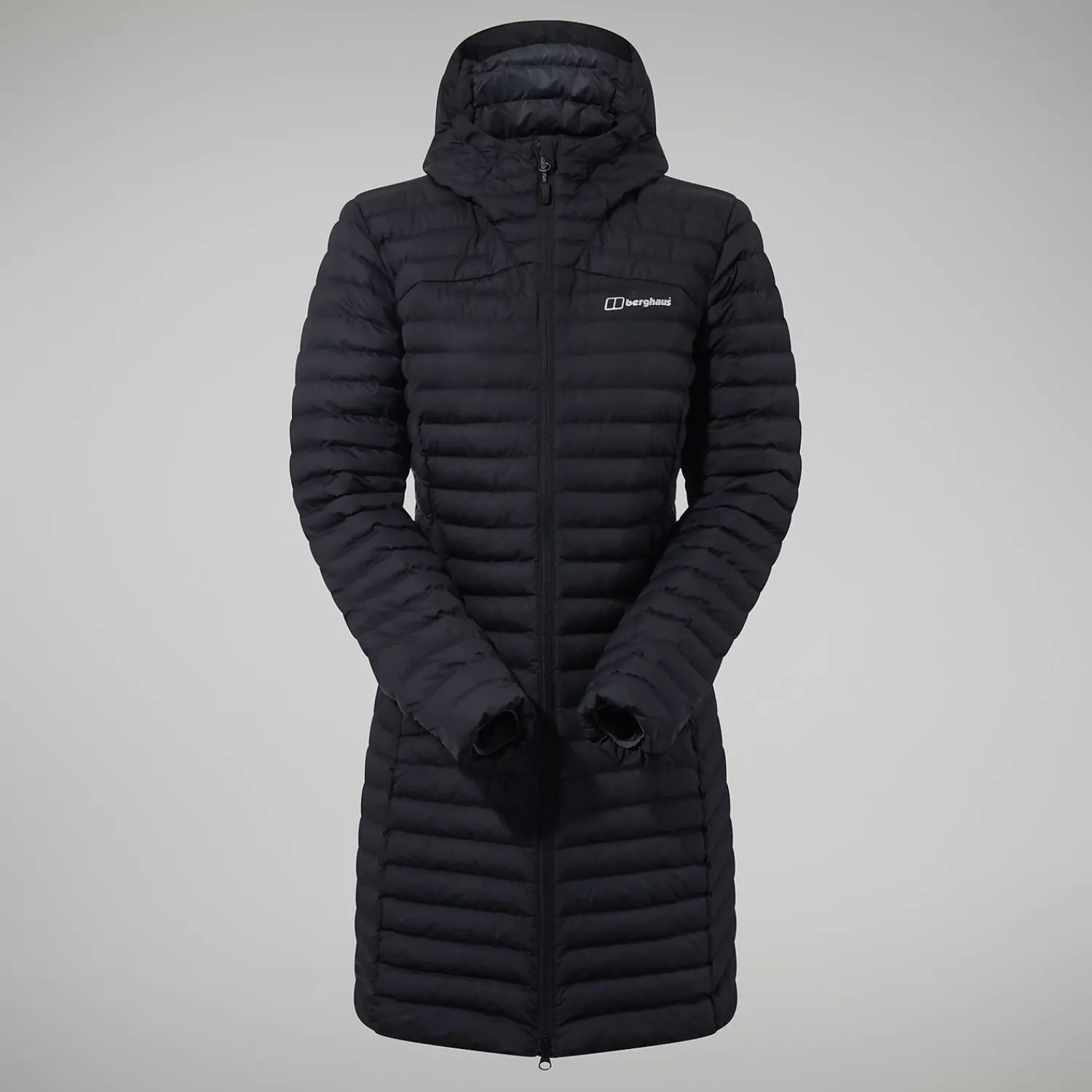 Berghaus Women's Nula Micro Jacket Long - Black Hot