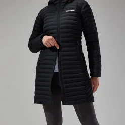 Berghaus Women's Nula Micro Jacket Long - Black Hot
